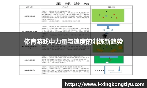 体育游戏中力量与速度的训练新趋势